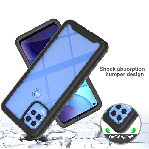 For Motorola Moto G9 Play/G 5G Plus Heavy Duty Shockproof TPU Clear Case Cover - Picture 8 of 17