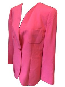 pink fitted jacket