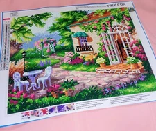 Completed Diamond Art Handcrafted Wall Hanging Beautiful Home Wall Decor 