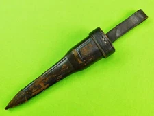 Vintage Leather Scabbard Sheath Case for Large Folding Knife