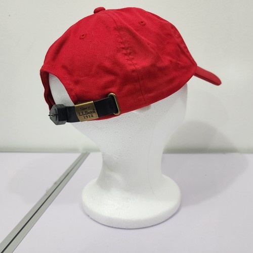 Vintage LL Bean Lighted Trucker Hat Pathfinder Red Khaki Strapback Baseball Cap - Picture 9 of 19