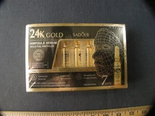 SADOER Moisturizer 7×2ml Ampoule Serum. 24K Gold Skin Nutrition. 7 Spa treatment