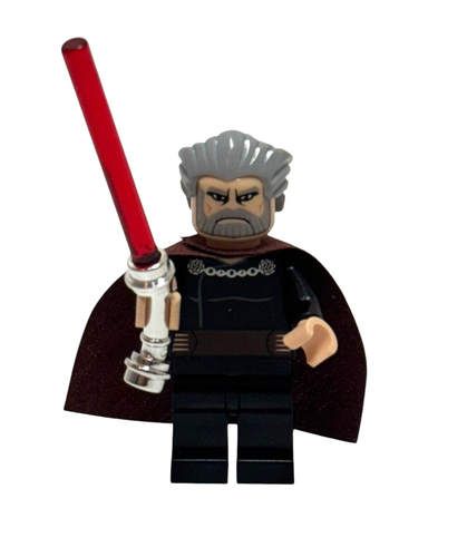 Authentic LEGO Star Wars Minifigure: Count Dooku sw0224 w/Dooku Lightsaber Hilt