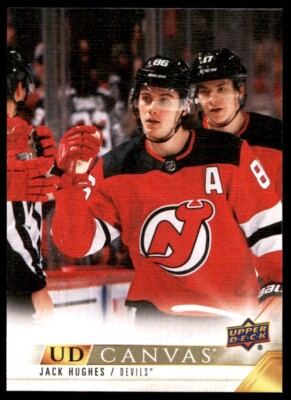 Jack Hughes 2022-23 Upper Deck UD Canvas #86 New Jersey