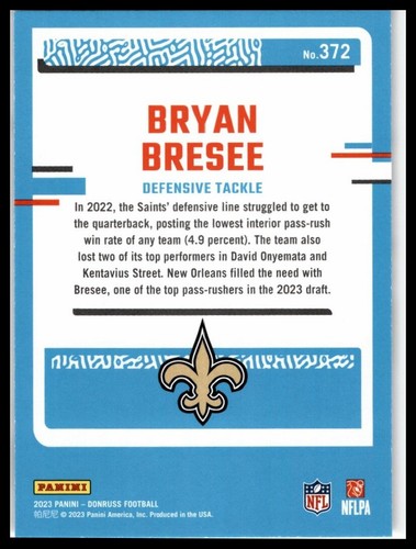 Donruss #372 Bryan Bresee 2023 - Imagen 2 de 2