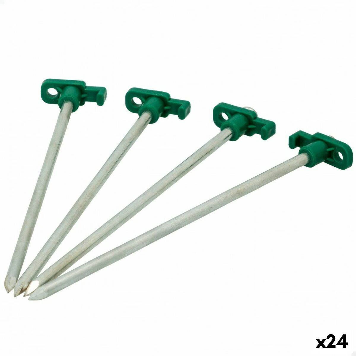 Piquetas para camping Aktive 25 cm 4 Piezas Ø 8 mm [24 Unidades]