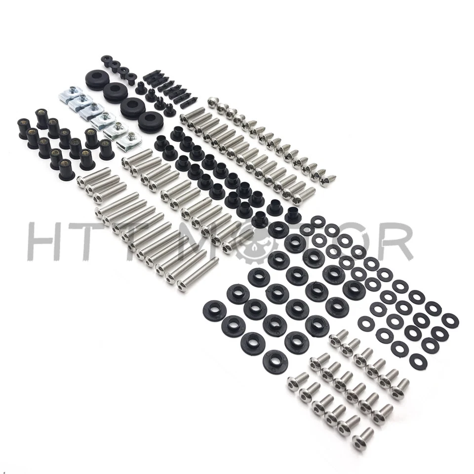 Kit de pernos de carenado carrocería tornillos tuercas arandelas acero inoxidable para Honda CBR600RR 2007-2011 Foto 3 de 4