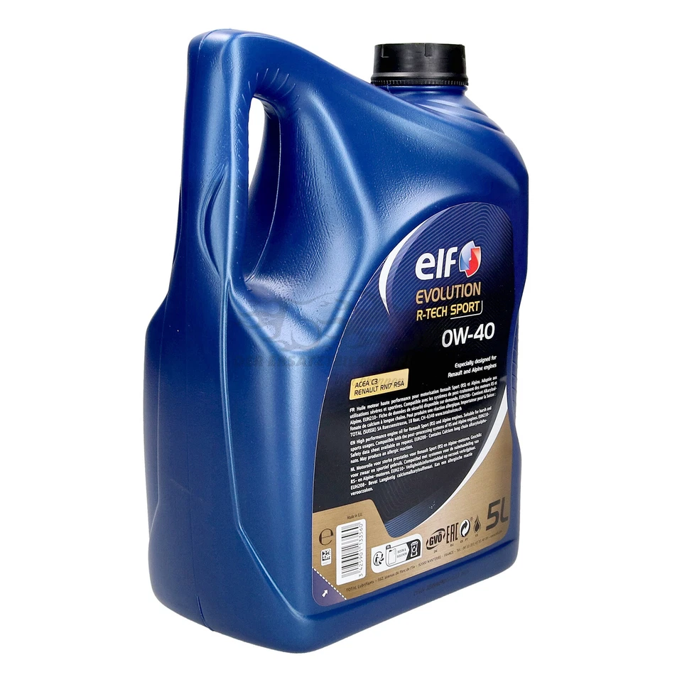 Olio motore Elf EVOLUTION R-Tech Sport 0W40 RN 17RSA, ACEA C3 5 litri - Immagine 4 di 4