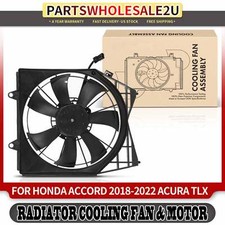 RH Engine Radiator Cooling Fan Assembly for Honda Accord 18-22 Acura TLX 21-22