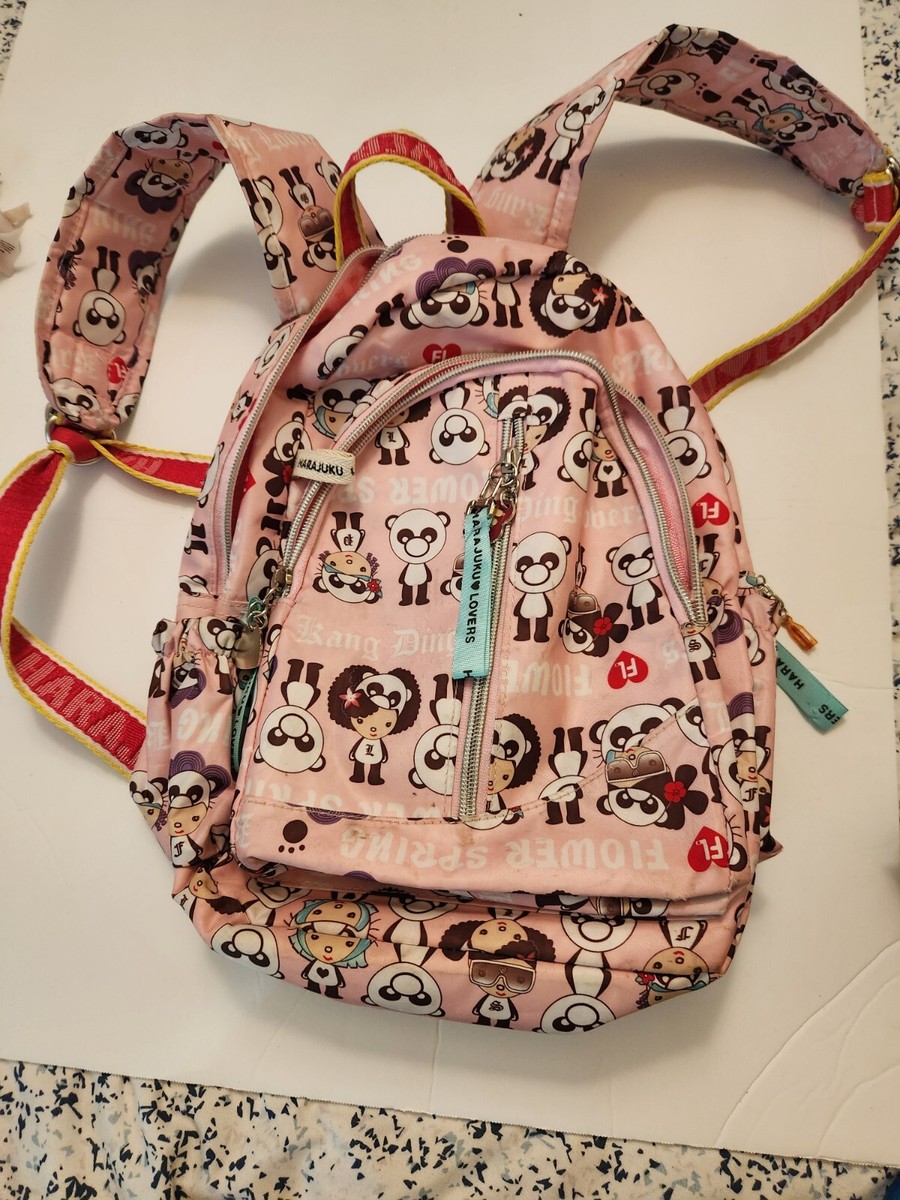 harajuku lovers mini backpack Series Kid's Backpack,Nylon Waterproof Bookbag for Girls/Boys School Bag Fashion Backpack Harajuku Lovers Like new
