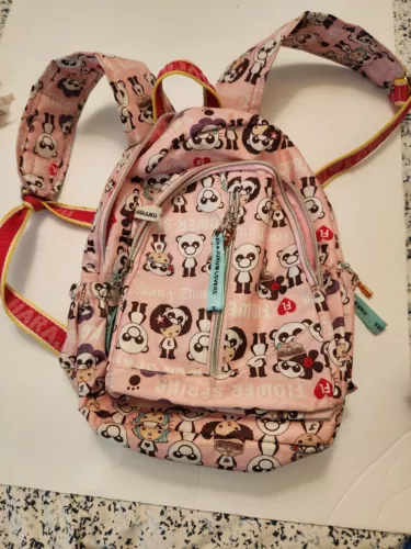 Harajuku Lovers Mini Backpack-minor stains, zipper defect, Fixable
