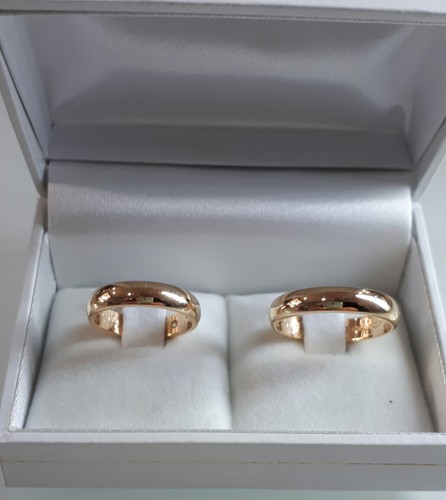 Coppia fedi classiche 5+5 grammi in oro giallo 750 18kt incisione e sped. gratis - Foto 4 di 7