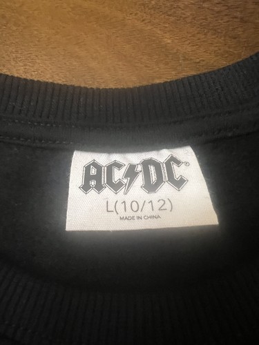 Girls Art Class AC/DC Cropped Sweatshirt Large 10/12 NWT - Picture 2 of 2