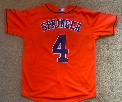 Houston ASTROS Majestic Coolbase Baseball Jersey #4 George