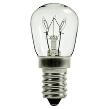 15WPR/E14 Incandescent 15-Watt, European Based PRE Bulb, Clear 15-Watt. 120-Volt