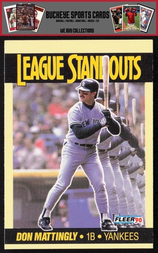 Don Mattingly #2 1990 Fleer League Standouts card