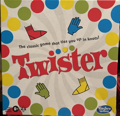 Twister Brettspiel, das dich in Knoten fesselt