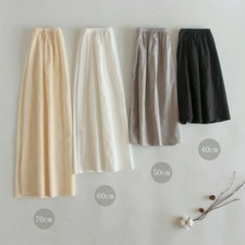 Lady A Line Elastic Waist Safety Skirts Cotton Underskirt Petticoat Half Slip