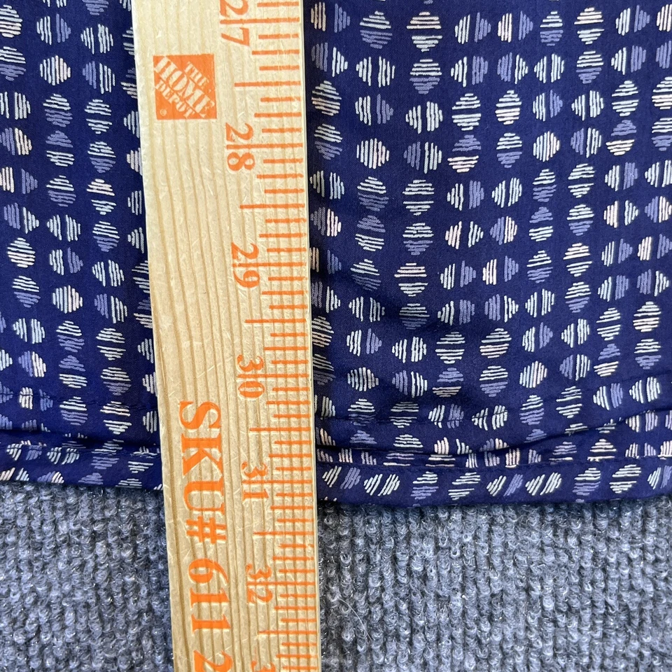 Chereskin Shirt Men Large Blue Geometric Silk Short Sleeve Button Up Casual - Image 4 of 4