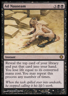 MTG Magic the Gathering Ad Nauseam (63/260) Shards of Alara LP | eBay