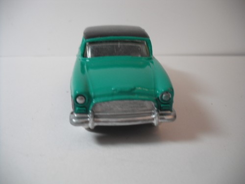 VINTAGE DINKY TOYS #165 HUMBER HAWK SEDAN BLACK/TURQUOISE RESTORED MINT - Picture 2 of 10