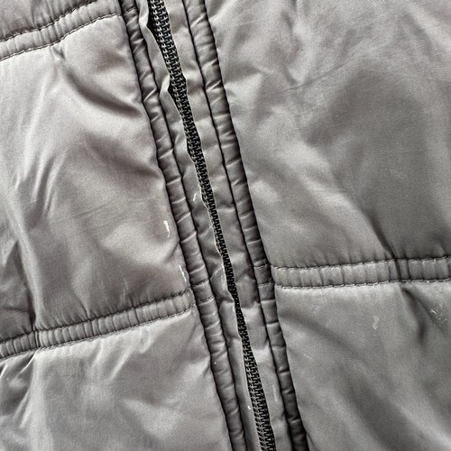 Nike Air Jumpman Puffer Jacket Hoodie Quilted Zipper Grey Youth Size 7 - Picture 4 of 14