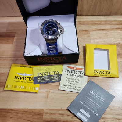 Invicta Tritnite Watch Blue Read Description RARE