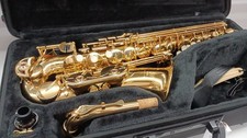 YAMAHA YAS-380 Alto Saxophone Professionally Serviced Used with Case Used Tested