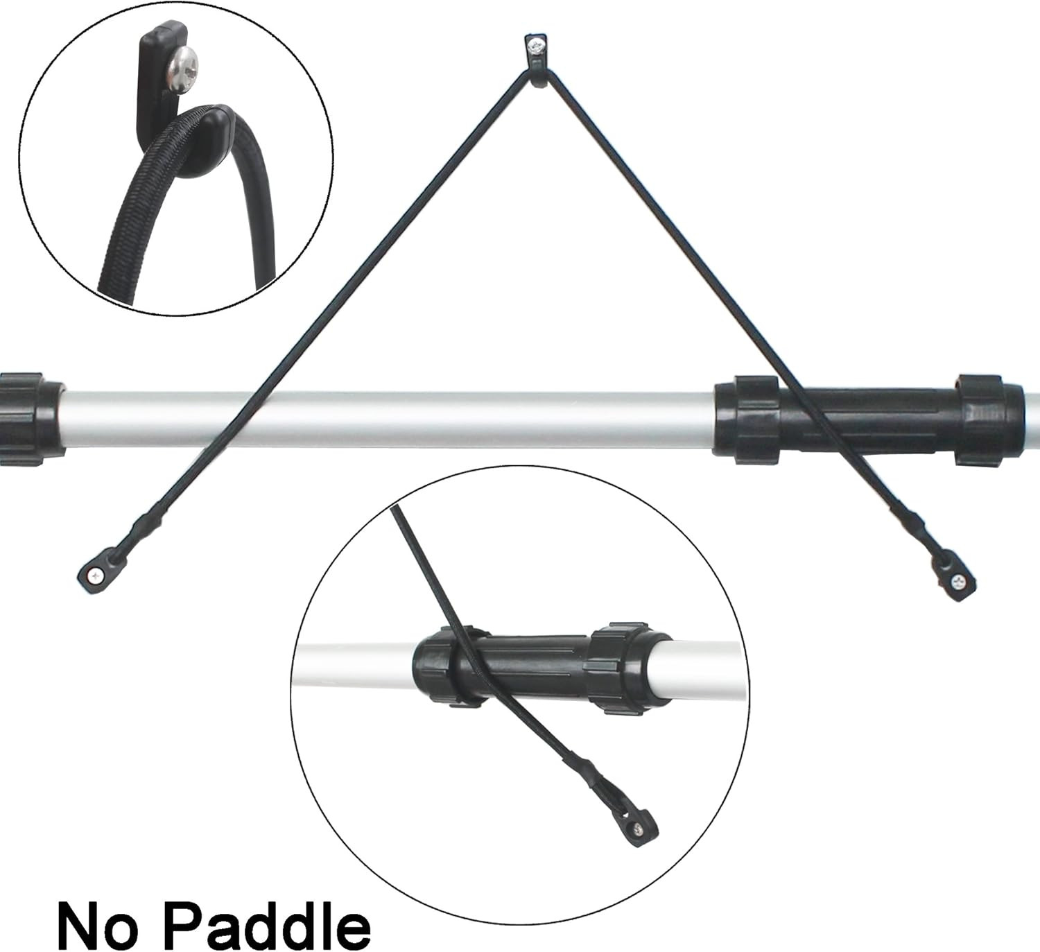 Bungee Paddle Holder Kayak Paddle Keepers Kit 2/pk With J Ho