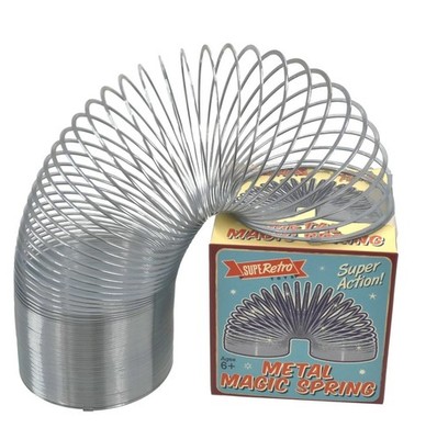 7cm Metall Slinky Frühling Spielzeug Klassisch Retro Regenbogen Kinder Party Tasche Geschenk