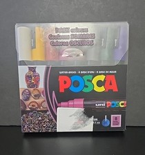 POSCA PC-5M Water-Based Paint Markers 8 Pack 1.8-2.5mm DARK COLORS
