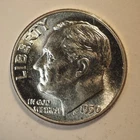 1950 **P ** ROOSEVELT SILVER DIME ** ** FREE SHIPPING! C1086