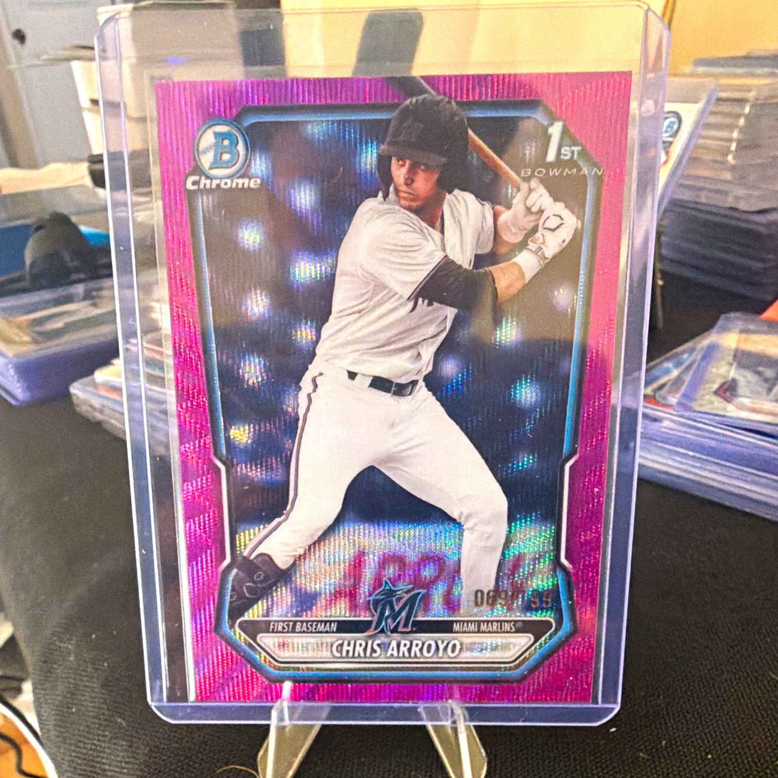 Topps 2026 Bowman Chris Arroyo Marlins Pink Refractor /199 BCP-61