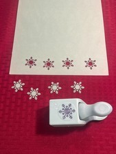 Craft 1-1/8 inch Snowflake Shape, Christmas Punch, Lever Action Craft Punch