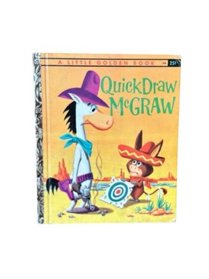 Quick Draw McGraw Little Golden Book 1960 Hanna Barbera Vintage 398 Children HTF