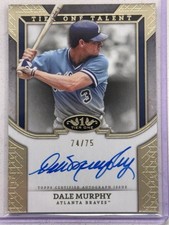 2024 Topps Tier One Talent Auto Dale Murphy #74/75 Braves Mint