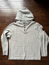 Reef Hoodie 1/4 Button Up Men Size Medium