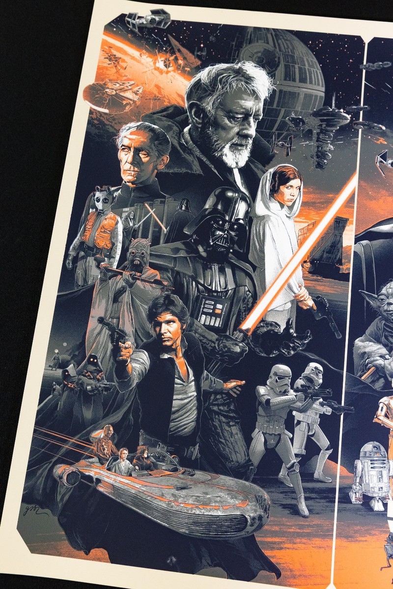 Star Wars Episode IV, V, VI Triptych VARIANT Poster by GABZ - BNG