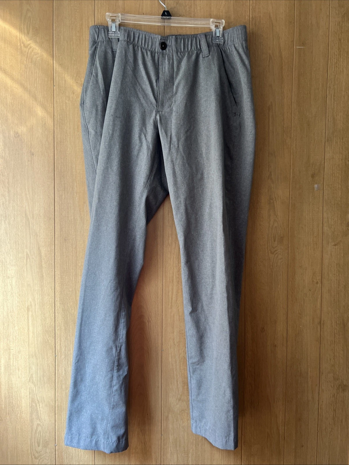 Under Armour Pants Men’s 34x32 Gray Loose Golf Performance Stretch Straight Leg