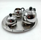 TEA SET Decorative Officina Alessi Bombe Style Modern Design set