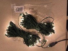 NEW Balsam Hill light strand 150 incandescent white bulbs w/ 3 masters