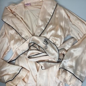 Agent Provocateur Classic Pink Silk PJ Dressing Gown AP4 Large