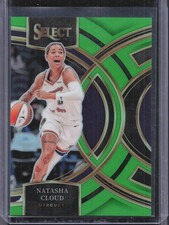 2024 Panini Select WNBA #115 Natasha Cloud Prizms Neon Green #/75