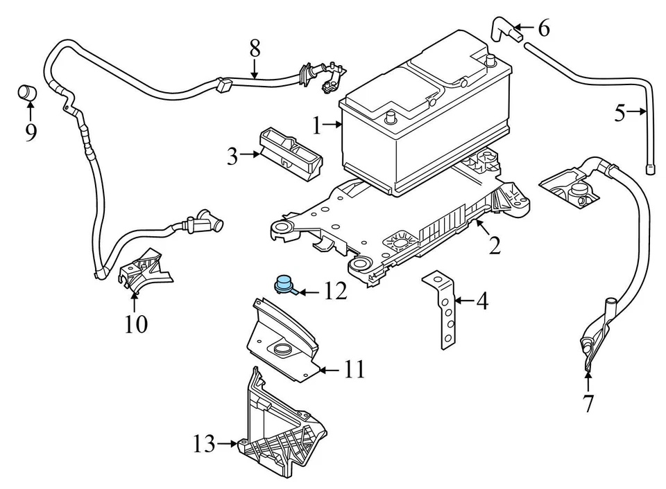 2020-2024 BMW M235I XDRIVE GRAN COUPE - Positive Battery Terminal CAP / Cover - Image 3 of 4