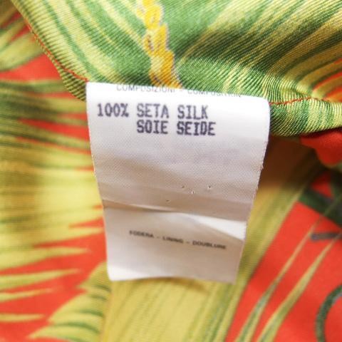 Gucci Fruchtmuster Seide 100% Setup goldener Knopf 44 Größe Made in Italy gebraucht - Bild 9 von 10