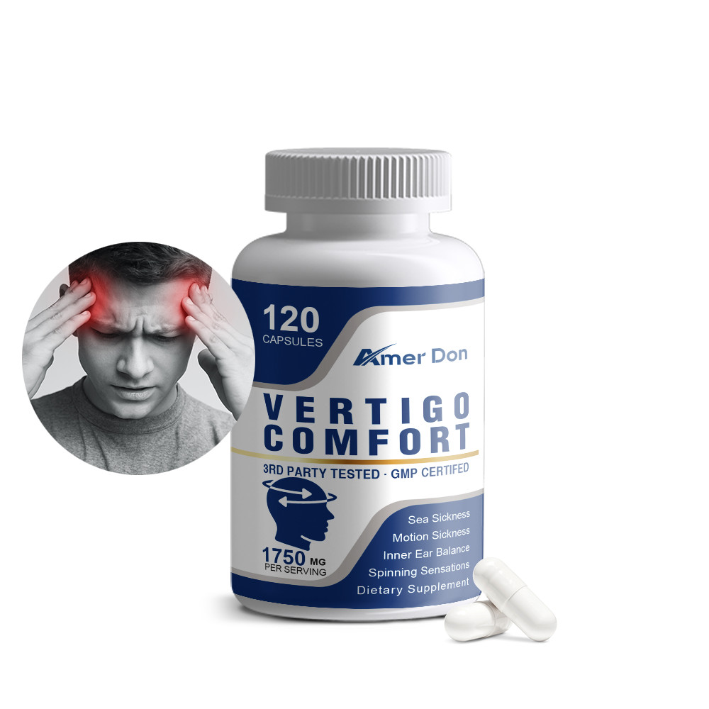 Vertigo Comfort Capsules 1750mg - Inner Ear Balance - Motion Sickness, Dizzines thumbnail 2