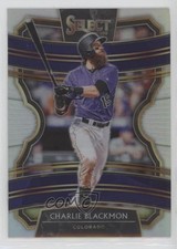 2020 Panini Select Holo Prizm Charlie Blackmon #71 h3a
