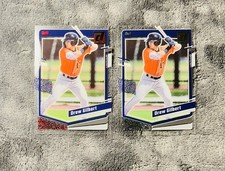 Drew Gilbert 2023 Chronicles Clearly Donruss Base Acetate & Red Acetate SP /100 