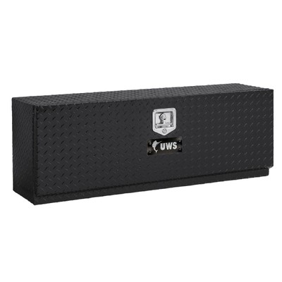 UWS EC40012 Universal Gloss Black Aluminum Single Door Top Side Truck Tool Box