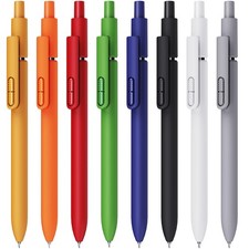 8 Pcs Gel Pens Quick Dry Black Ink Pen Fine Point 0.5mm Smooth Writing